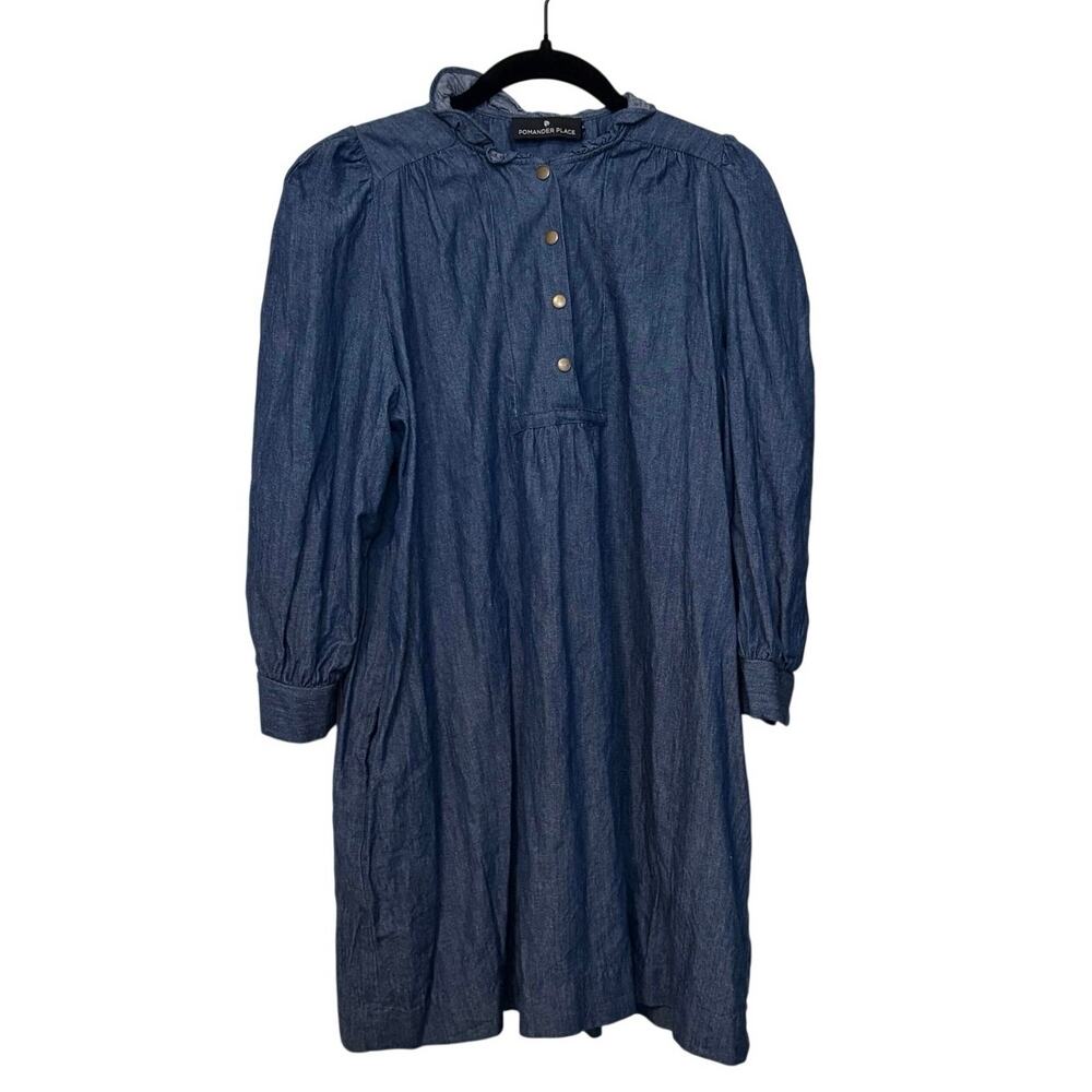 Tuckernuck Indigo Blue Denim Mini Dress - Picture 3 of 7